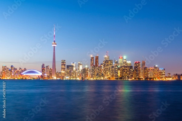 Obraz Toronto skyline after sunset