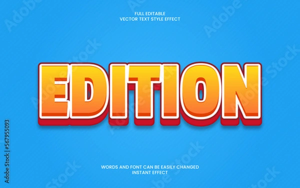 Obraz edition text effect 