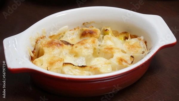 Fototapeta ねぎの味噌マヨチーズ焼き