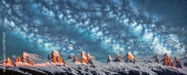 Fototapeta lightning in the sky