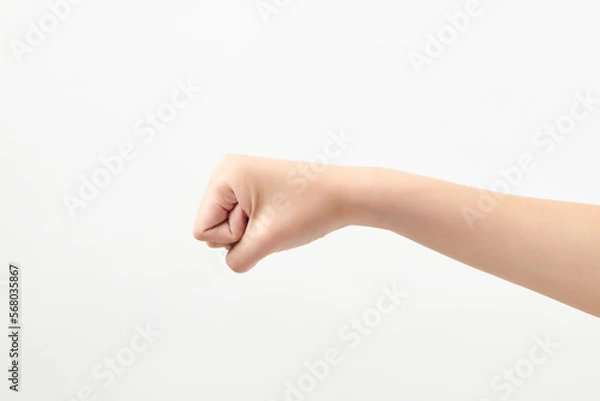 Obraz 주먹을 쥔 여자의 손