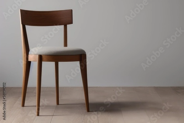Fototapeta High-Resolution Image of a Contemporary Chair Showcasing its Unique and Striking Design, Perfect for Adding a Distinctive and Eye-catching Element to any Interior Project