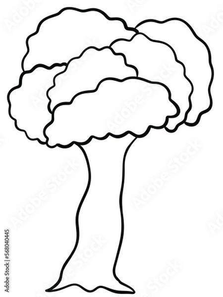 Fototapeta Vector Tree Sketch