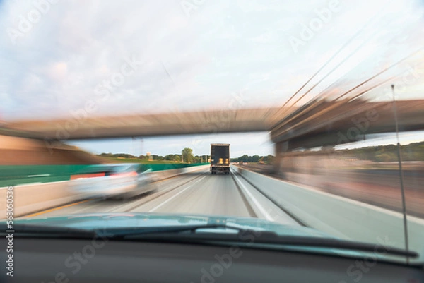 Fototapeta High speed traffic