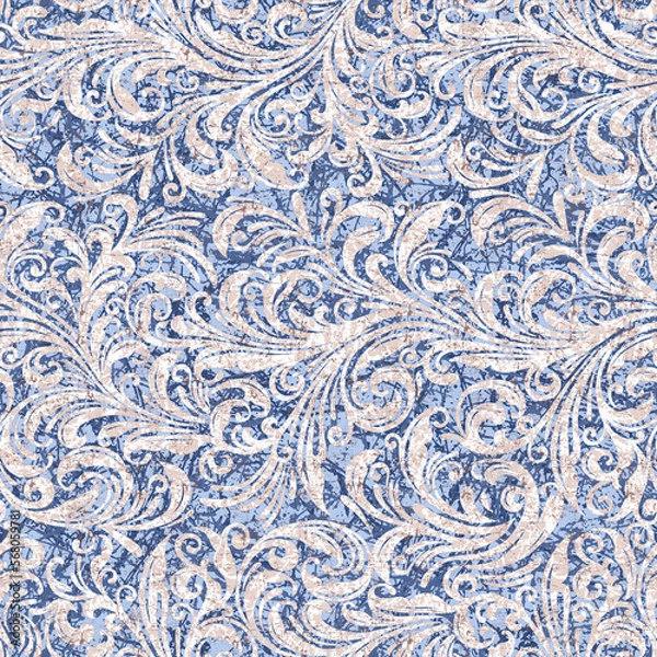 Obraz Textile and digital seamless pattern design 