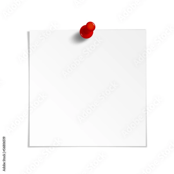 Obraz note paper white