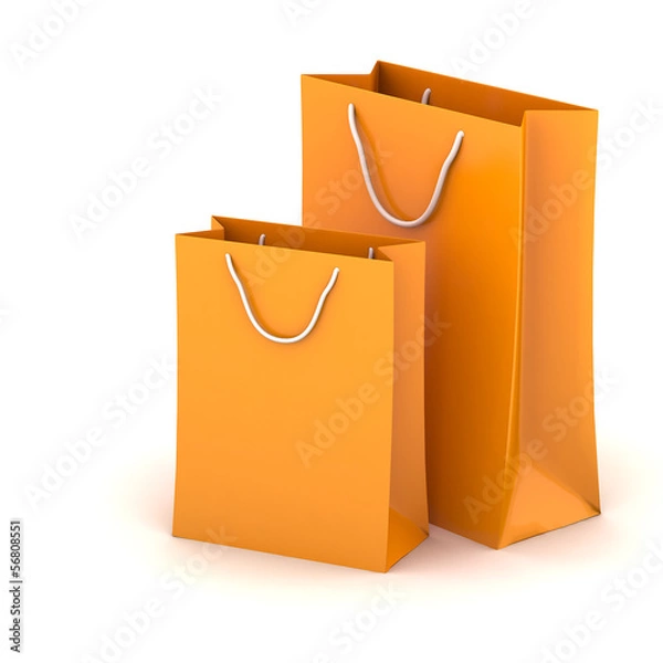 Fototapeta 3d shopping bag