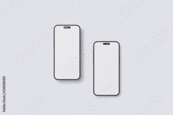 Fototapeta Smartphone Clay Blank Mockup