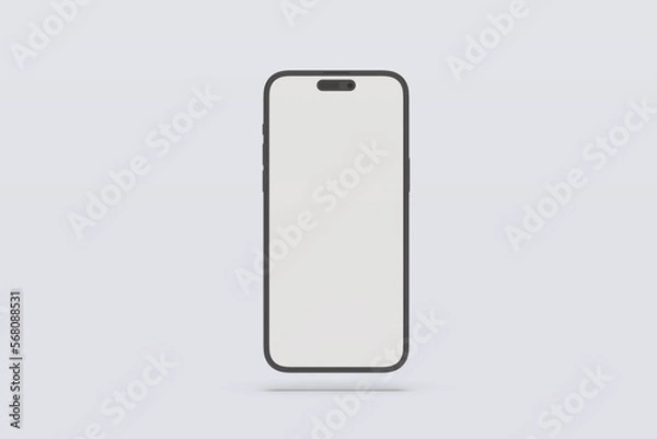 Fototapeta Smartphone Clay Blank Mockup