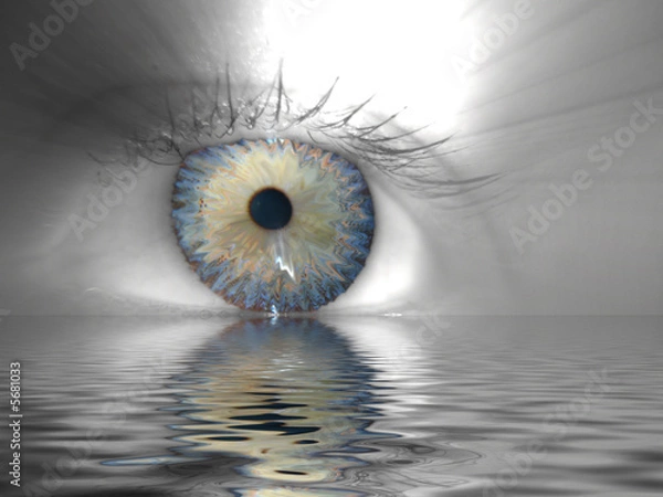 Obraz Oko + efekt wody
