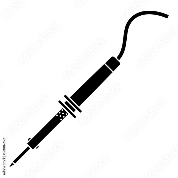 Obraz はんだごてのシルエット