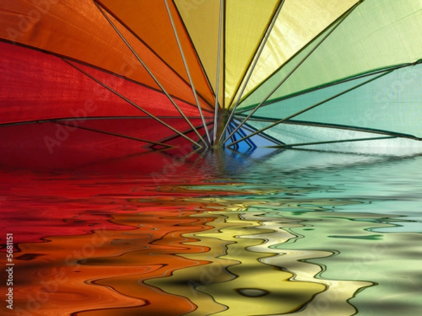 Obraz Regenschirm + Wassereffekt