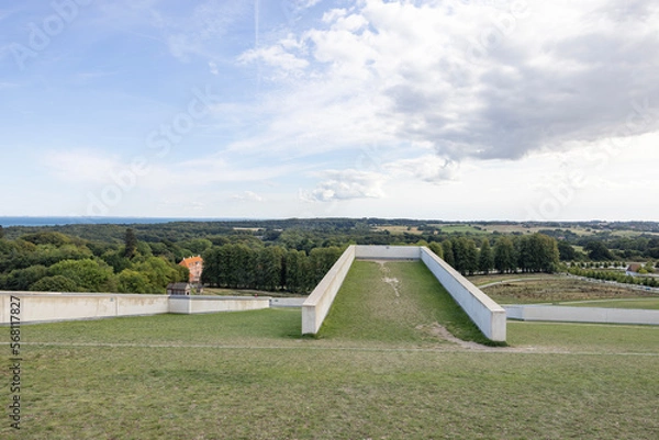 Obraz Moesgaard Museum is a museum of archeology and ethnography at the Moesgaard manor in Aarhus.Denmark,Scandinavia,Europe