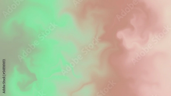 Obraz pink and green marbling fluid image, abstract calming background