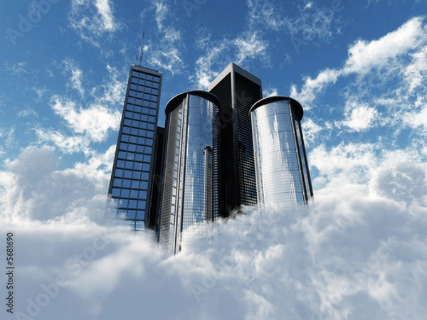 Obraz Latające drapacze chmur