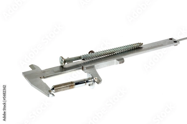 Fototapeta Instruments isolated on a white background.