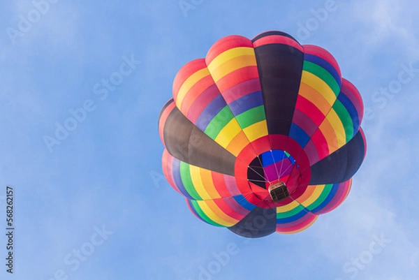 Obraz 佐賀バルーンフェスタ会場でバルーンを見上げる