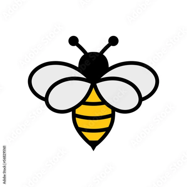 Obraz bee vector logo