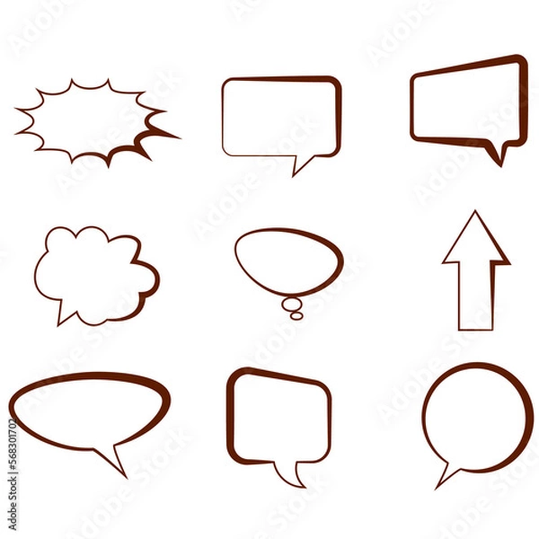 Obraz speech bubbles set