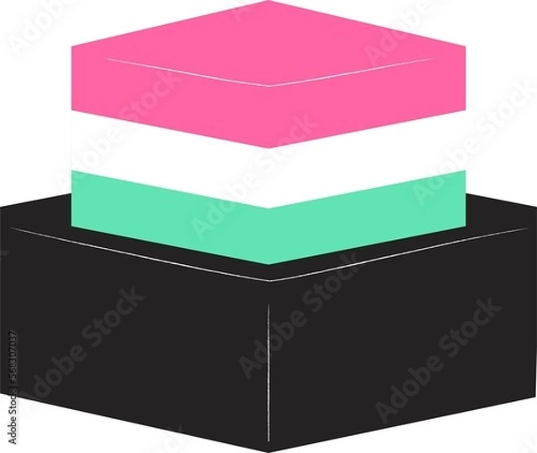 Fototapeta 菱餅のイラスト　ひな祭り