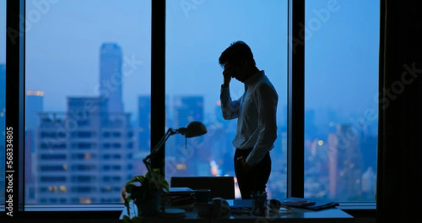 Obraz Business man frustrated