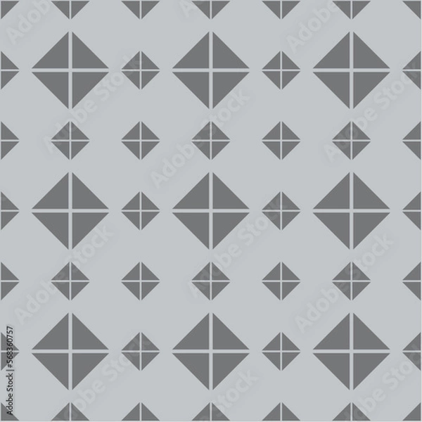 Fototapeta Tile grey vector pattern for seamless decoration wallpaper
