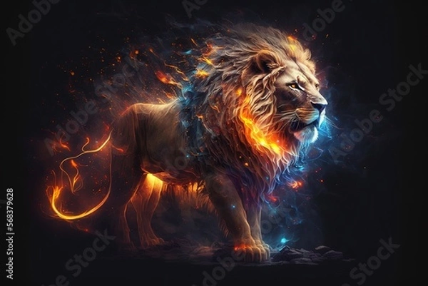 Fototapeta Super Lion Generative ai