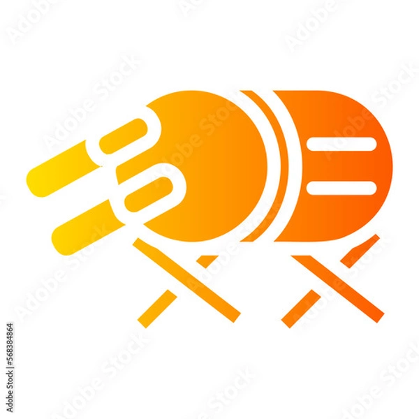 Fototapeta drum icon 