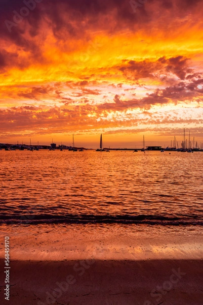 Obraz San Antonio Sunset Firesky Portrait