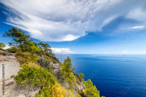 Obraz Storm Cloud over Calm Sea