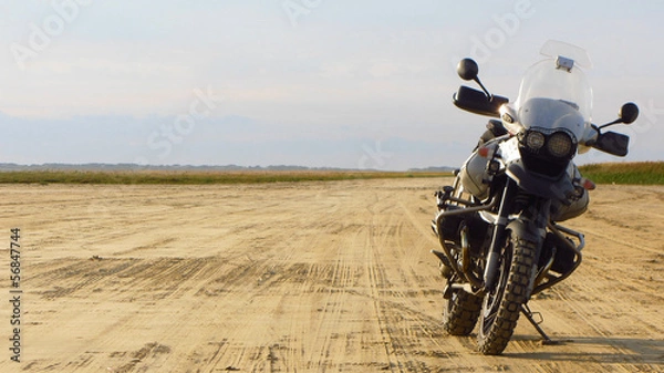 Obraz Motorrad am Strand