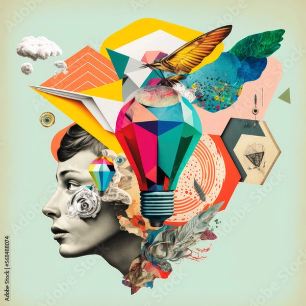 Obraz Creative mind - Generative AI