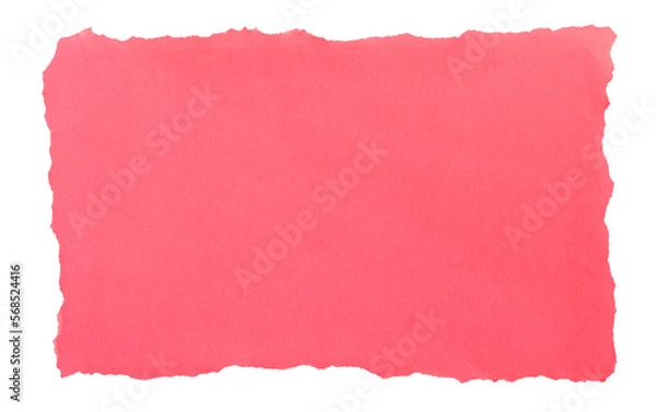 Fototapeta Torn paper isolated on white background for text showing. space for advertising copy