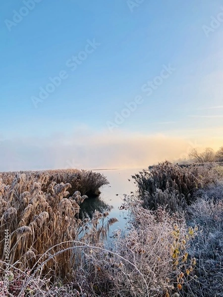 Obraz sunrise over the river