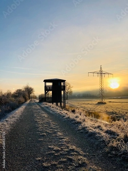 Obraz sunset on the road