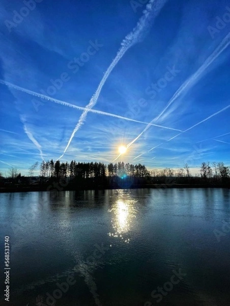 Obraz trees on the river