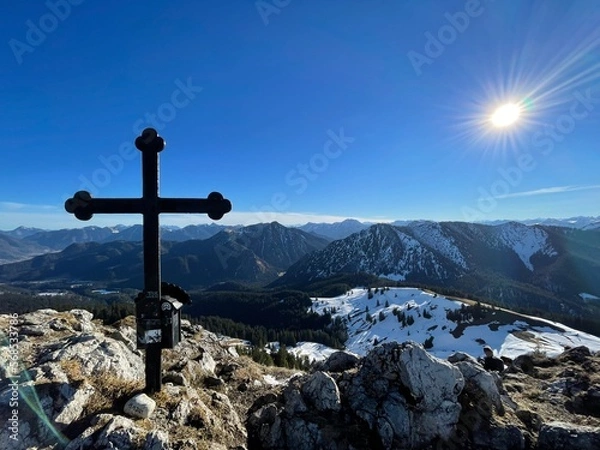Obraz cross in the mountains