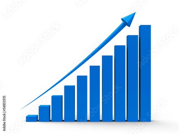 Fototapeta Business graph up