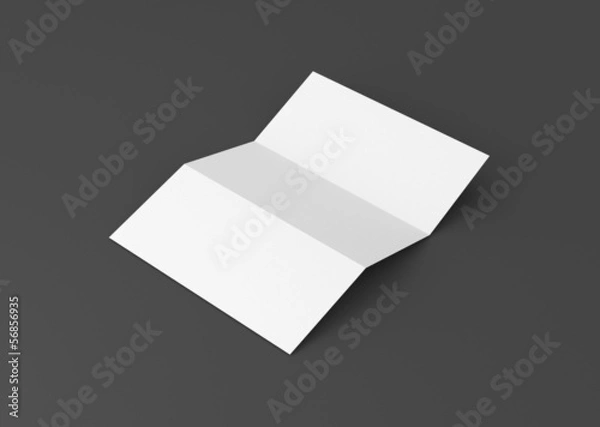 Obraz Briefpapier gefalzt Hintergrund grau