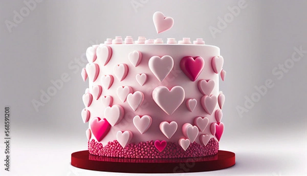 Fototapeta Heart cake