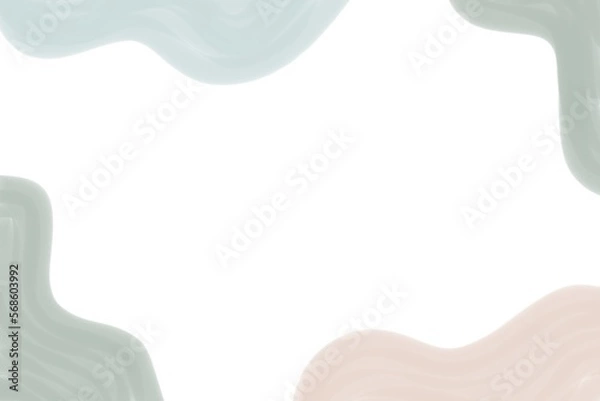 Obraz Abstract watercolor background with pastel pink, blue and grey shapes