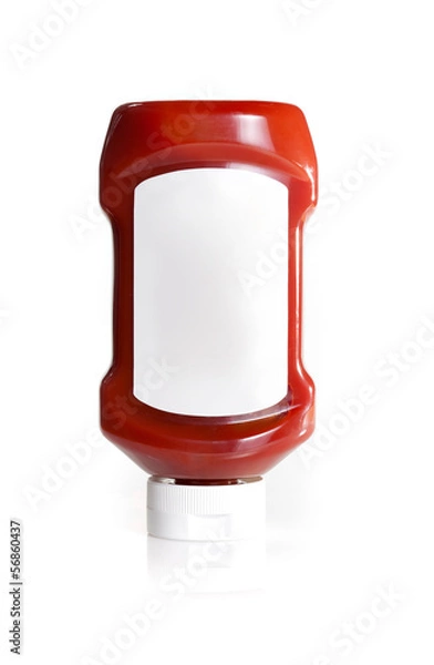 Fototapeta ketchup bottle isolated on a white background