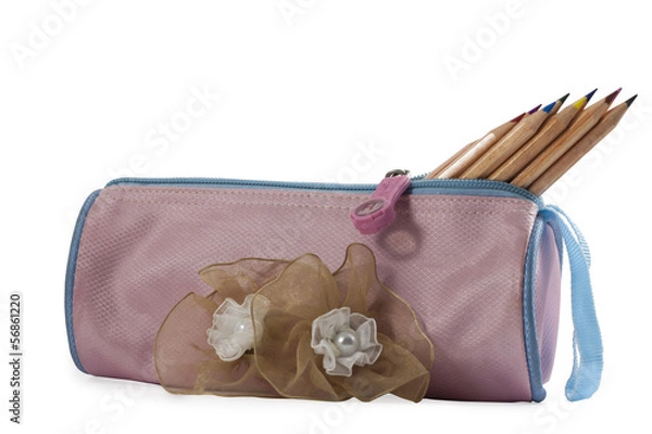 Obraz Pencil case and pencils