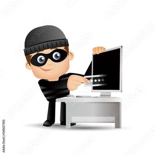 Fototapeta Hacker and Thief