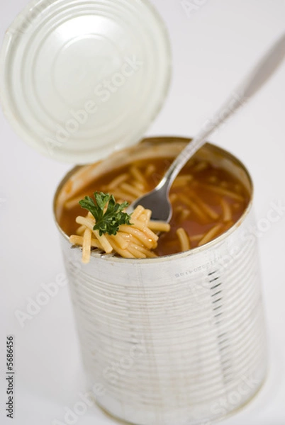 Fototapeta Konservendose mit Spaghetti