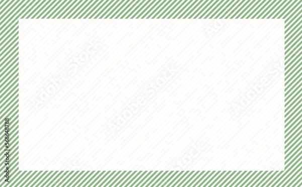 Obraz ストライプのシンプル枠みどり