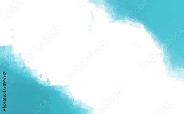 Obraz ちぎり和紙風斜めフレーム青