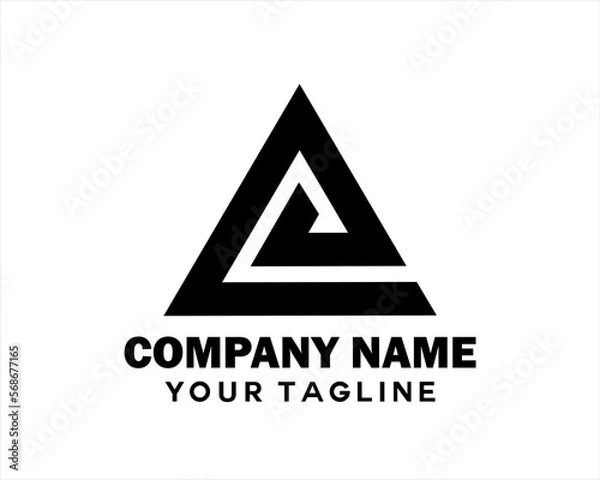 Fototapeta the letter A is triangular in shape