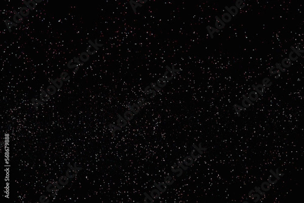 Obraz Delicate shine bokeh and particles on black backound for screen design.