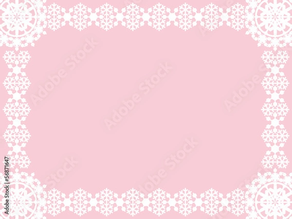 Fototapeta 雪の結晶のフレーム